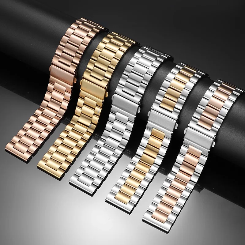 20mm 22mm Watch Band for Samsung Galaxy watch 5 4 3 active 2 40/44mm Gear S3 Stainless steel bracelet correa Huawei watch straps