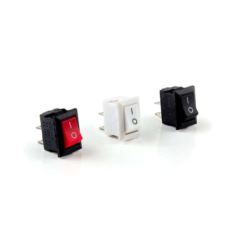 Кнопочный переключатель 10 шт. 21*15 мм SPST 2Pin 6A 250V KCD11 кнопочный вкл/выкл * 15 черный