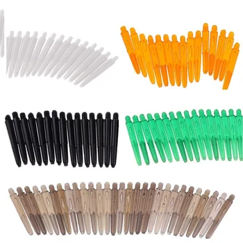 60 Pieces 35mm 2BA Thread Plastic Dart Stems Shafts Soft Tip Darts White & Black 6
