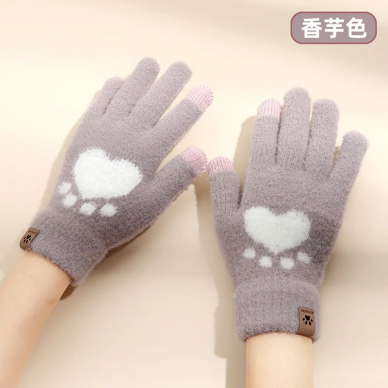 Winter Warm Thicken Snow Gloves Windproof Anti-skid golves for Outdoor Skiing Sports Thermal Gloves