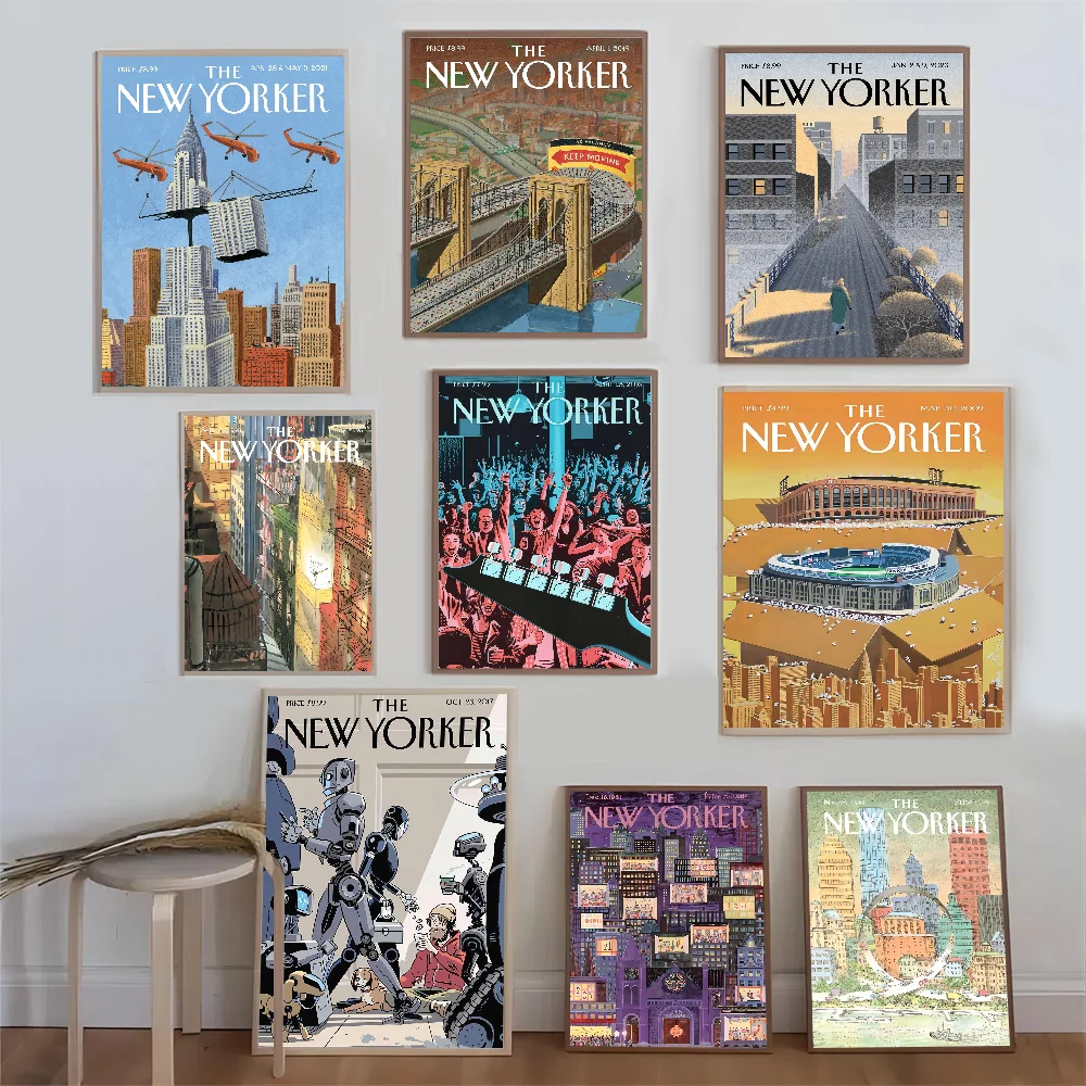 The New Yorker Magazine липкие постеры из бумаги