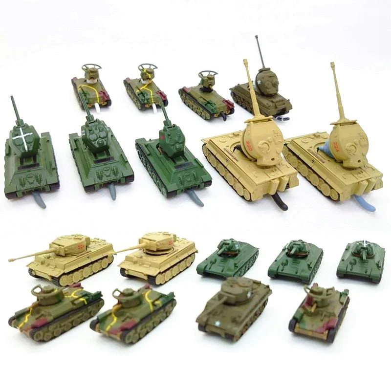 Аниме Декор Kawaii Мини-животные капсульные игрушки Кот 1/144 Танк кошка колесница Тип