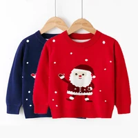 autumn winter santa claus kids baby boys girls cartoon pullover sweaters baby boys girls long sleeve knit childrens sweaters