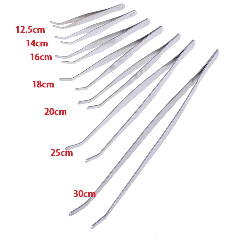 

Hot New Stainless Multifuctional Steel Elbow Tweezers Aquarium Clear Clip Tool Medical Repair Tools 12.5/14/16/18/20/25/30cm