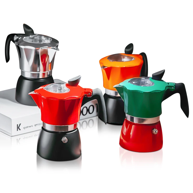 

Coffee Maker Aluminum Mocha Espresso Percolator Pot Moka Pot Rapid Stovetop Coffee Brewer Cafe Tools