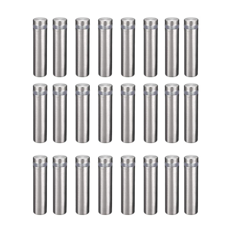 24Pcs Sign Standoff Screws Wall Mount Advertisement Fixings Bolts Advertising Glass Holders Nail 12X50mm