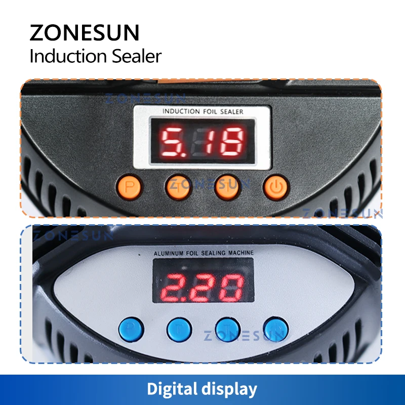 Ручной электромагнитный индукционный упаковщик ZONESUN машина для запечатывания