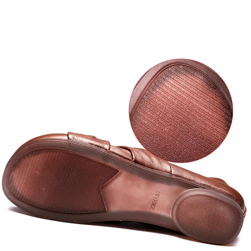 Women Flats Summer High quality Leather Shoes With Slip On Casual Flat Shoes Female Comfortable Moccasins Ballerina Shoes