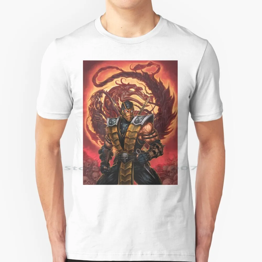 Футболка в виде скорпиона из 100% хлопка Размер 6xl