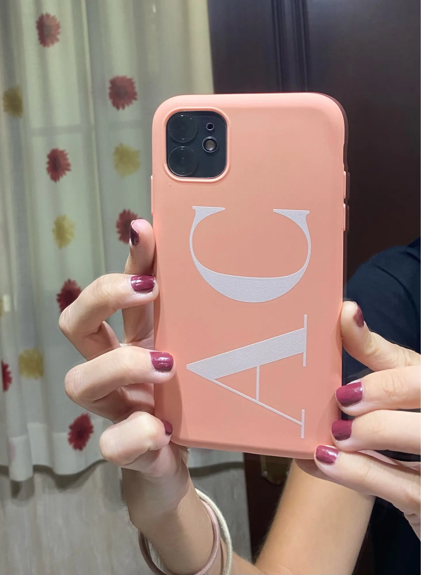 custom name initial letter phone case for iphone 11 12 13 pro max se 7 8 plus x xs xr personalised soft silicone pink cover gift free global shipping