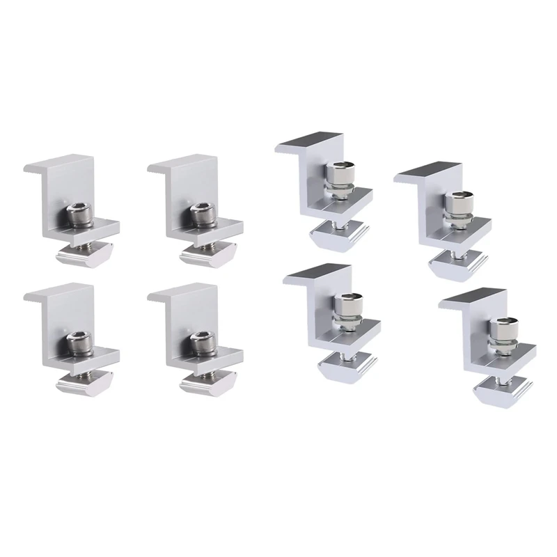 

4 Pieces Solar Module Holder End Clamp Kit Solar End Clamp Adjustable Solar Panel ,30Mm