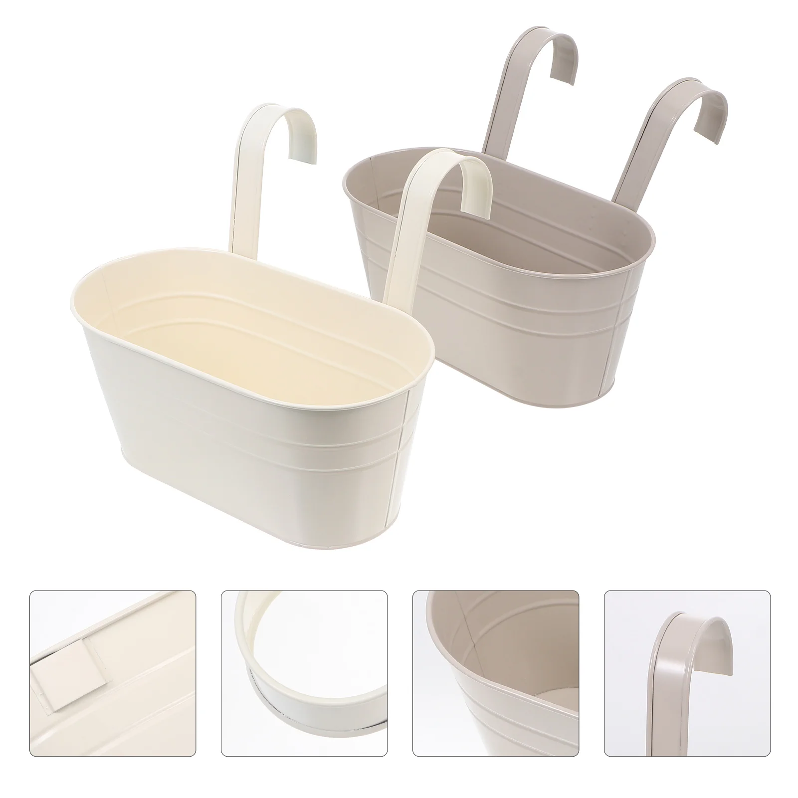 

2Pcs Creative Durable Convenient Simple Hanging Flower Buckets Flower Buckets for Home