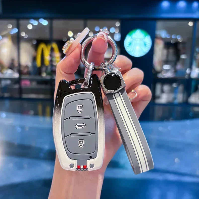 Чехлы для автомобильных ключей из цинкового сплава защитный чехол Hyundai Tucson Santa Fe