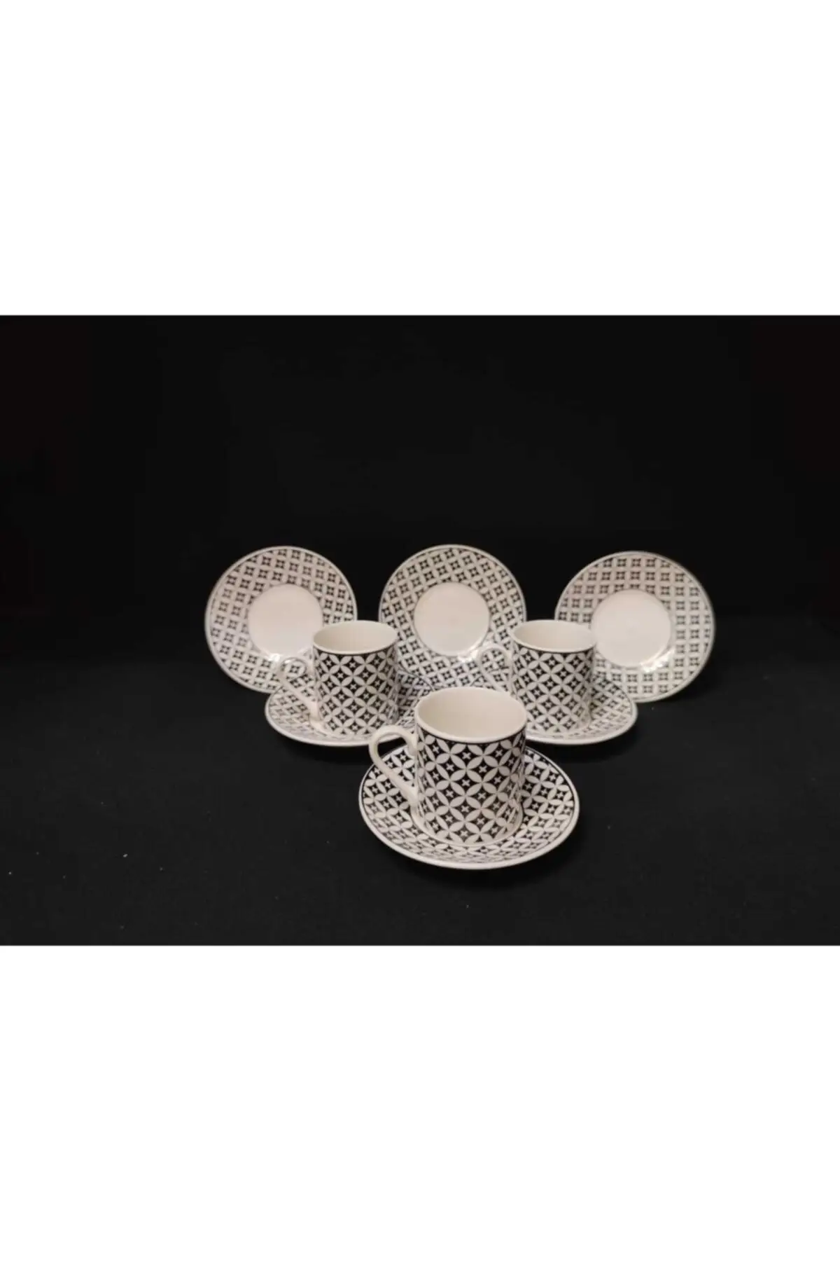 

Amazing Turkish Greek Arabic Coffee & Espresso Cup Set Porcelain 6 People Coffee Cup Set