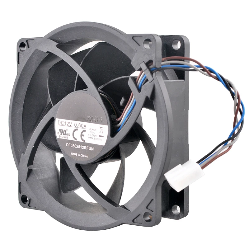 DF 0802512 Высокоскоростной охлаждающий вентилятор RFUN 8 см 80 мм 4500 об/мин 4-контактный