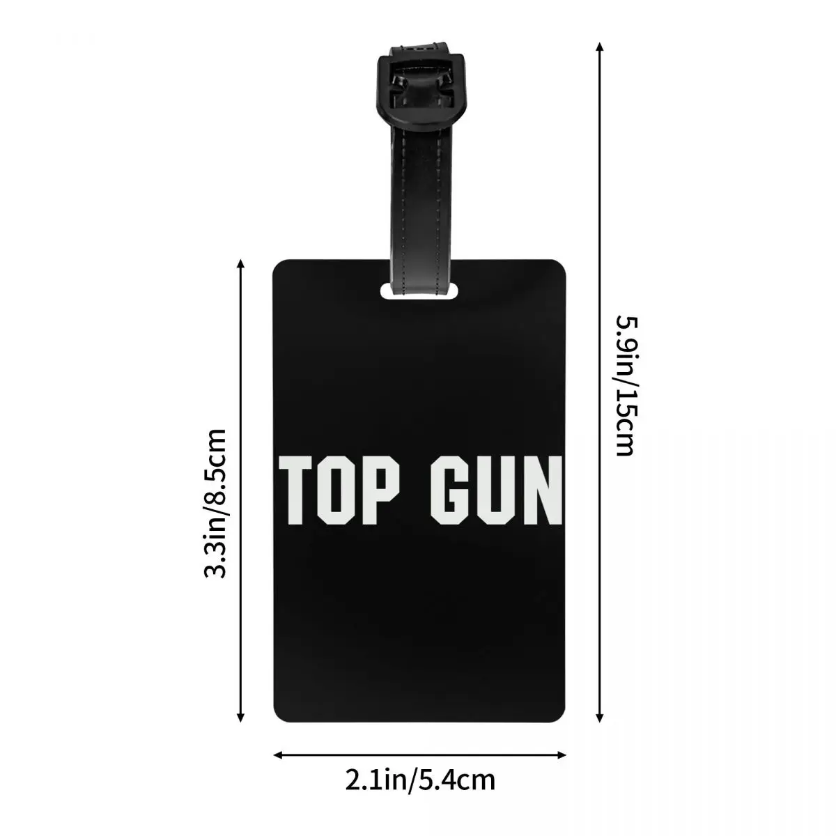 Пользовательская верхняя бирка для багажа с принтом пистолета защитные бирки
