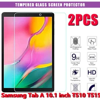 2pcs tempered glass for samsung galaxy tab a 10 1 2019 sm t510 t515 tablet screen protector sm t515 bubble free protective film