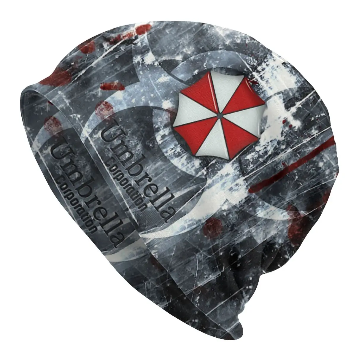 

Модные зимние теплые вязаные шапки унисекс, для взрослых, Umbrella Corporation, Skullies, облегающие шапки, шапки, для видеоигр, косплея, шляпы, шапки