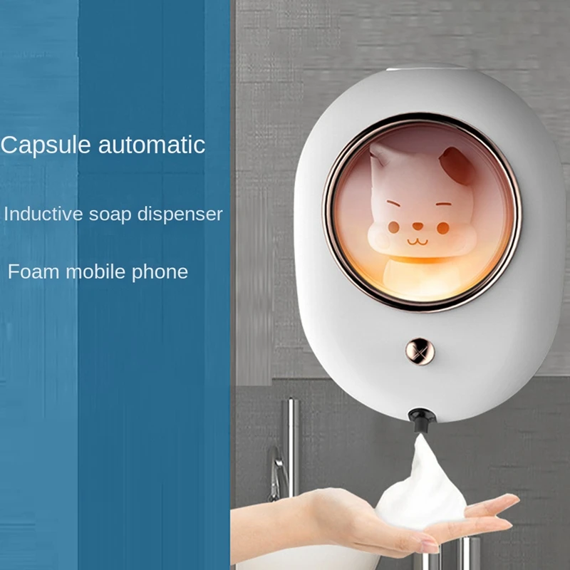 

Touchless Automatic Soap Dispenser Liquid Foam Machine Wall-Mounted Infrared Sensor Electric Hands For Kid Hand Washing