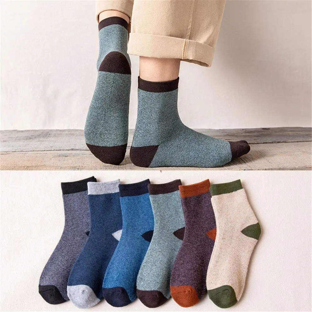 

Multiple-colour Middle Tube Cotton Casual Men Socks Towel Socks Thick Warm Thread Terry Socks