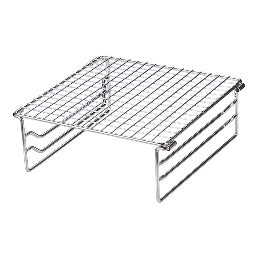 

BBQ Grill Portable Smoker Grill Grill Rack Fire Pit Accessories Charcoal Grill Rack Fish Grilling Rack Stainless Steel Rib Rack