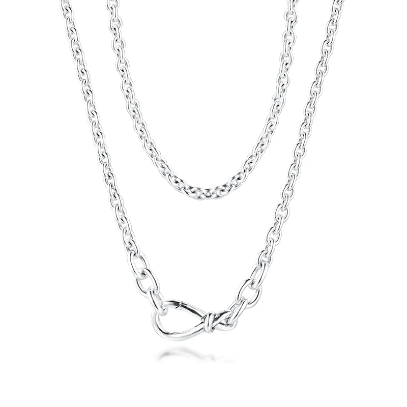 

Jewelry Pearl Necklace DIY Chain Fashion Sterling Silver Anime Couple Free Shipping 925 Beads & Charms Female Necklace