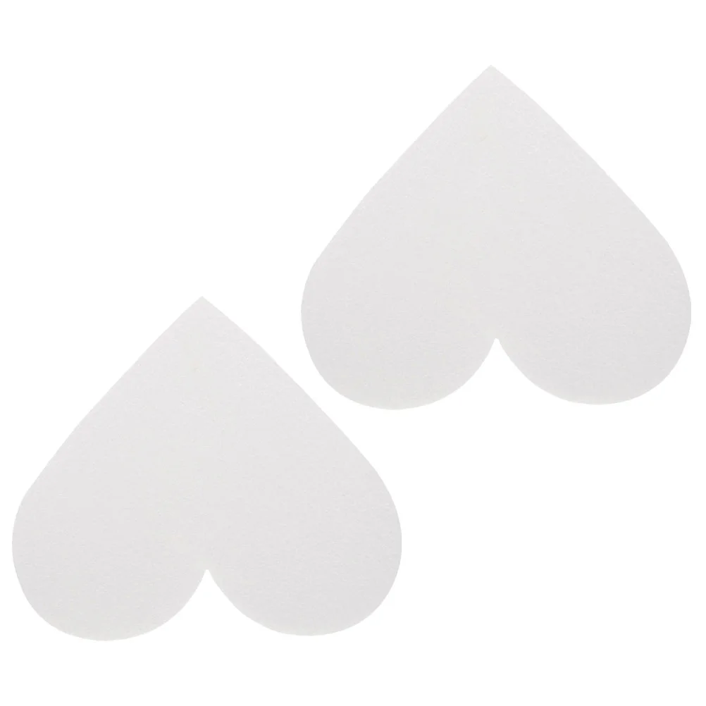 

2 Pcs Bubble Cake Compact Model Rotating Stand Wedding Fake Accessories Heart Foam Decorative Practicing Dummies