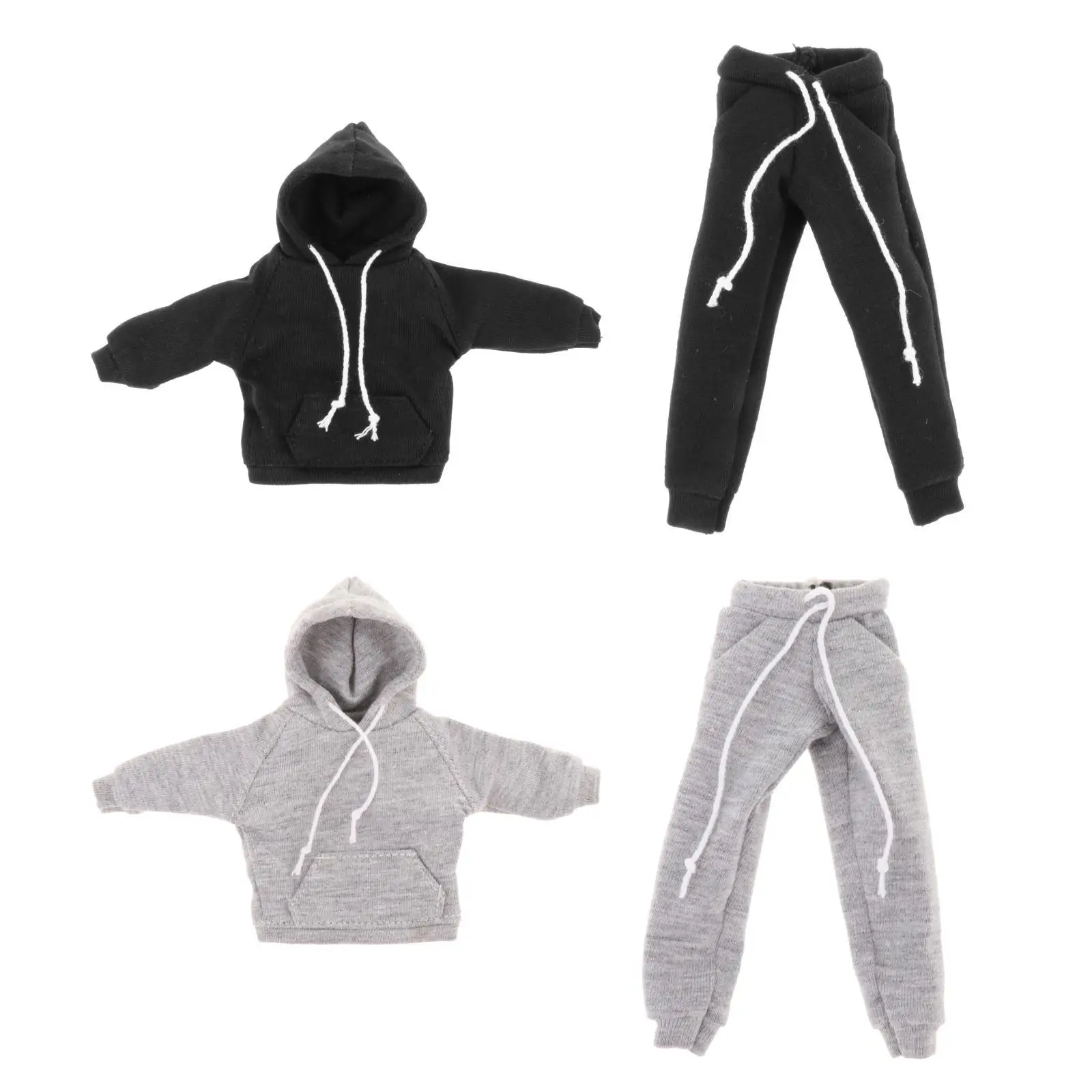 

1/12 Male Figure Clothes Sweatsuits for 6'' Action Figures Body BJD Doll