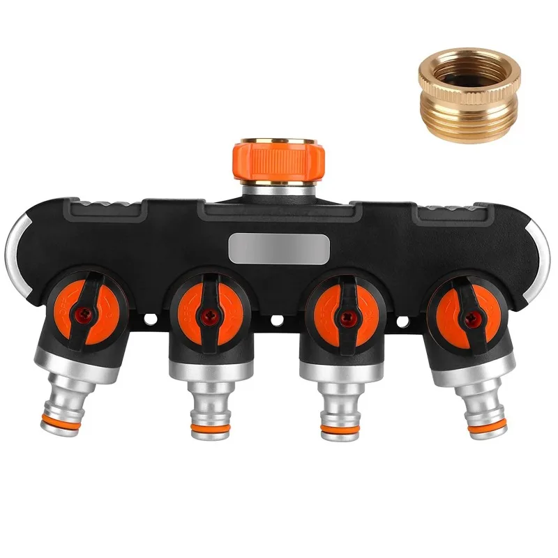 4-сторонний Разветвитель Садового Шланга Переключатель 3/4 Дюйма И 1/2 Для