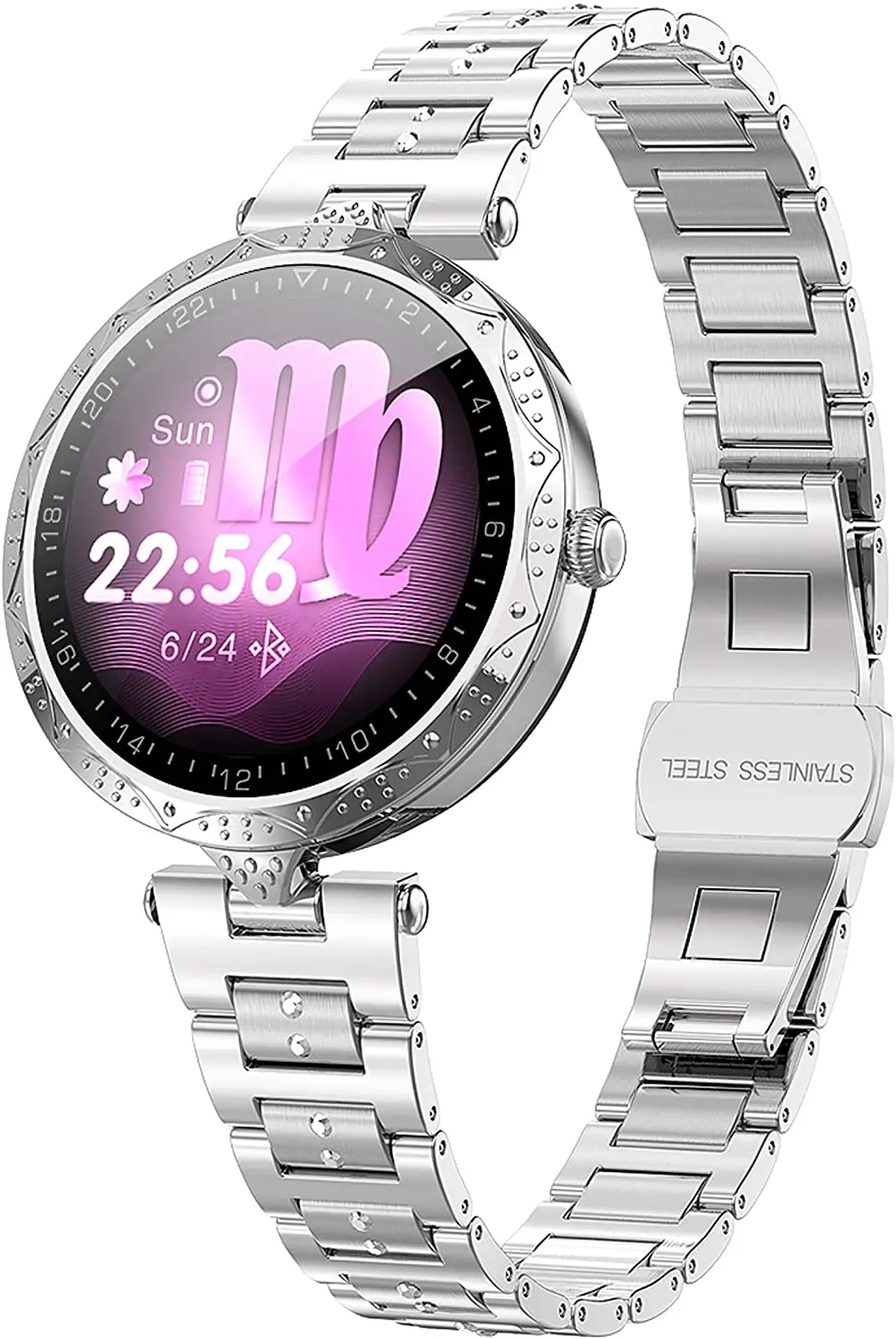 

Womens Smart Bracelet Heart Rate Monitor Pedometer Calorie Counter Watch Blood Pressure Sleep Monitor Remote Camera Message