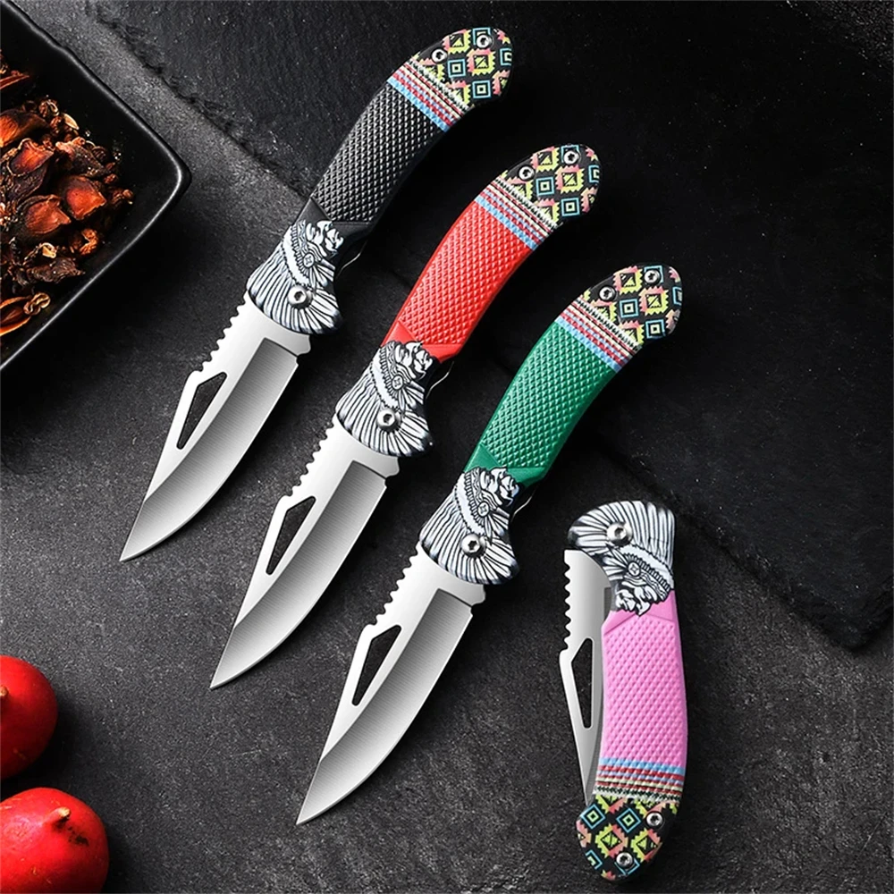 1 Шт. Портативный Складной Кухонный Нож Из Нержавеющей Стали Овощечистка Для