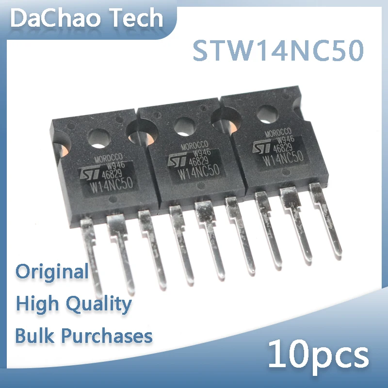 

10 шт. STW14NC50 14NC50 500V 14A ST FET TO-247 оригинальный новый