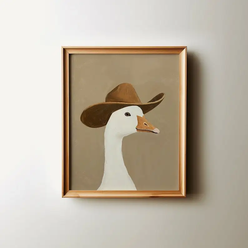 

Декоративное полотно "Silly Cowboy Goose", HALFLEMART