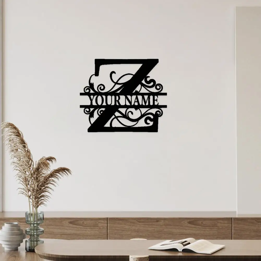 

Металлическая Настенная картина из нержавеющей стали, буквенный знак тонкой работы, свадебный подарок, привлекательное раздельное письмо, монограмма, Настенный декор