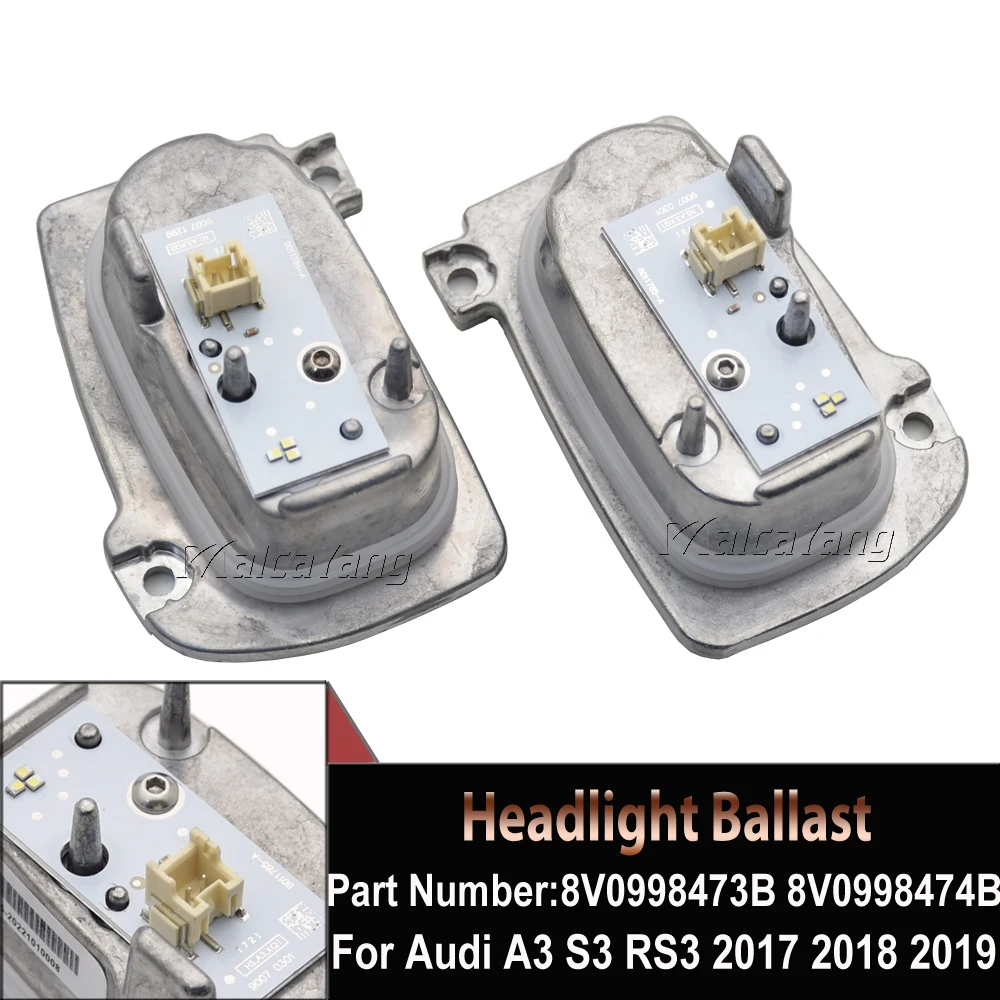 Оригинальный балласт фары DRL, модуль управления дневными ходовыми огнями для Audi A3 S3 RS3 8V0998473B светодиодный L & R 8V0998474B