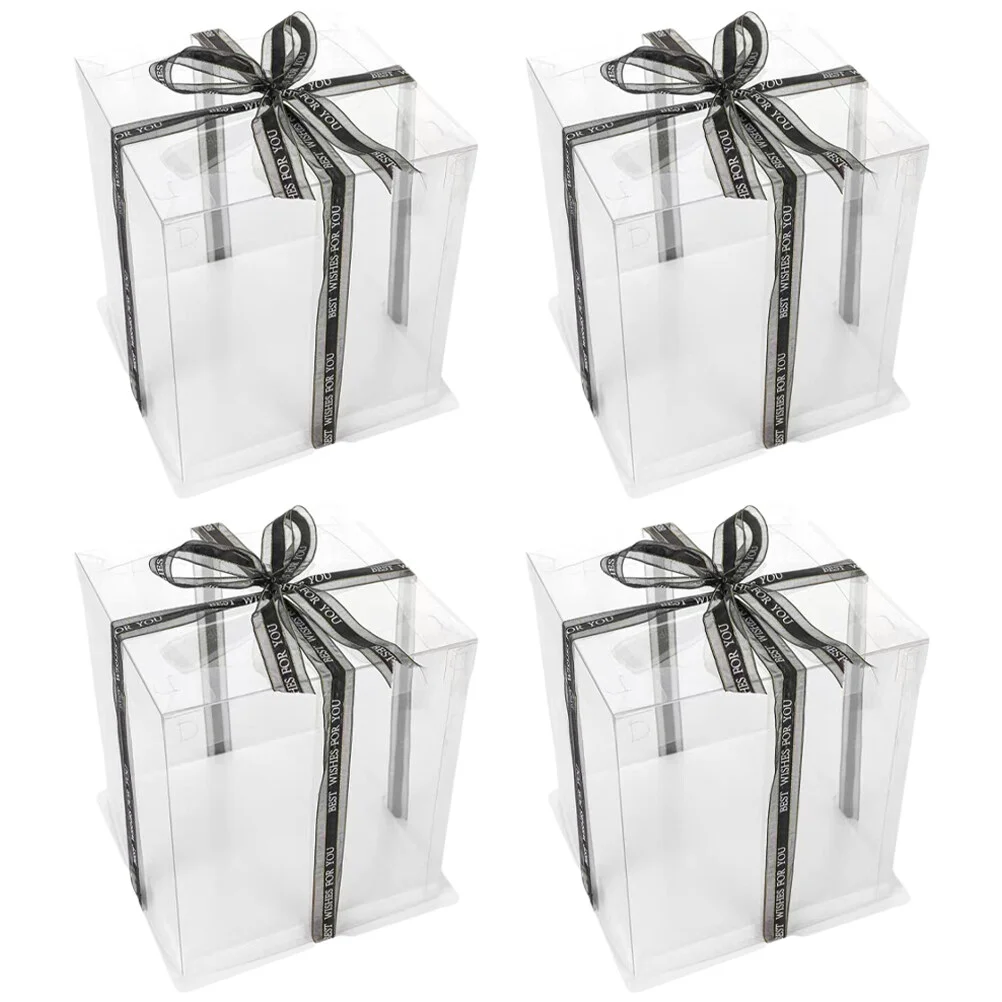 

Storage Box Bakery Container Gift Accessory Clear Cookie Packing Supplies Clear Plastic Container