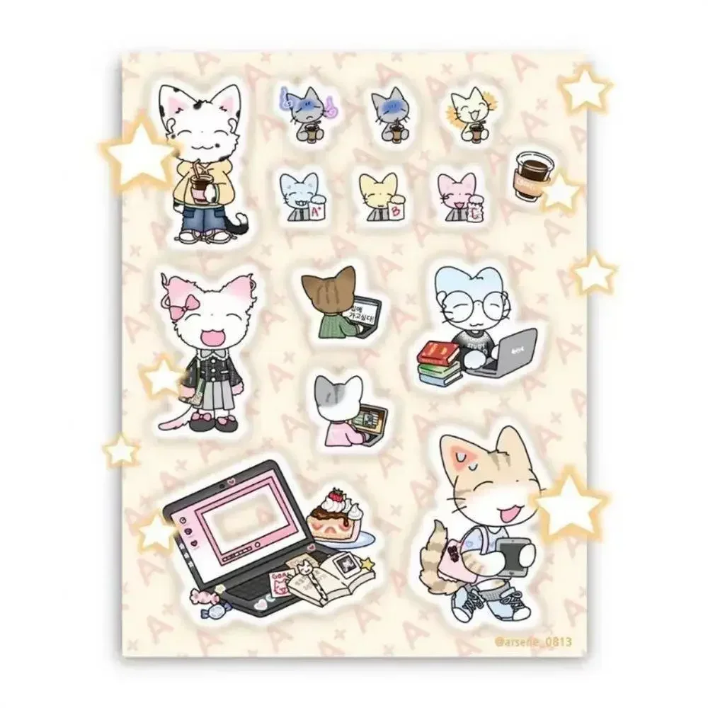 Милые стикеры с котом Guka стикербук самые милые стикеры