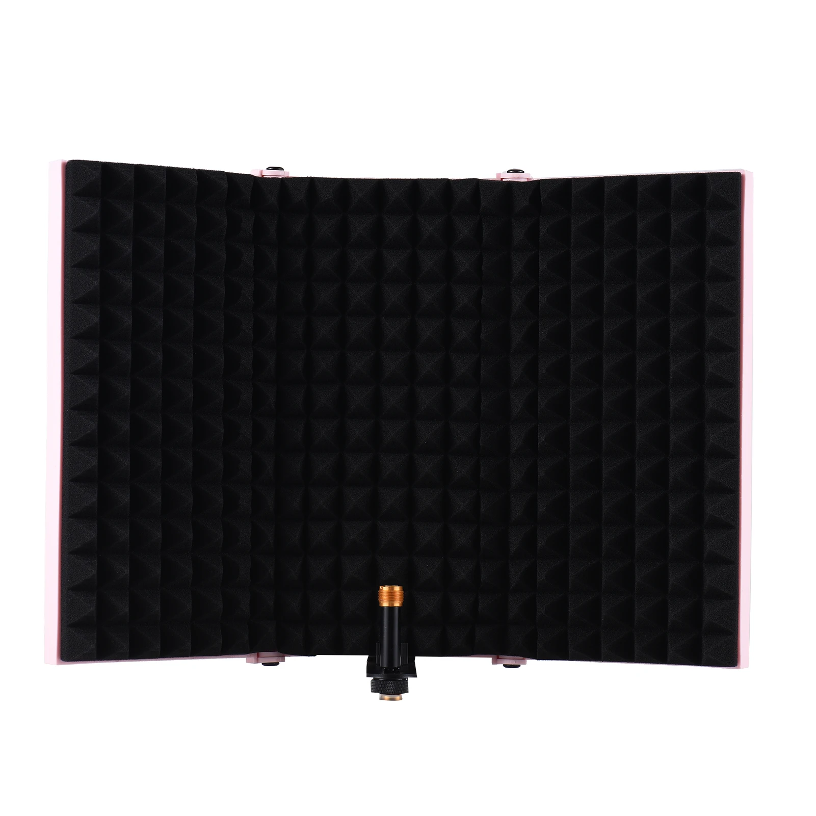 3-door Professional Studio Recording Microphone Isolation Shield  Folding Pop Filter Microphone Wind Screen Recording Equipment