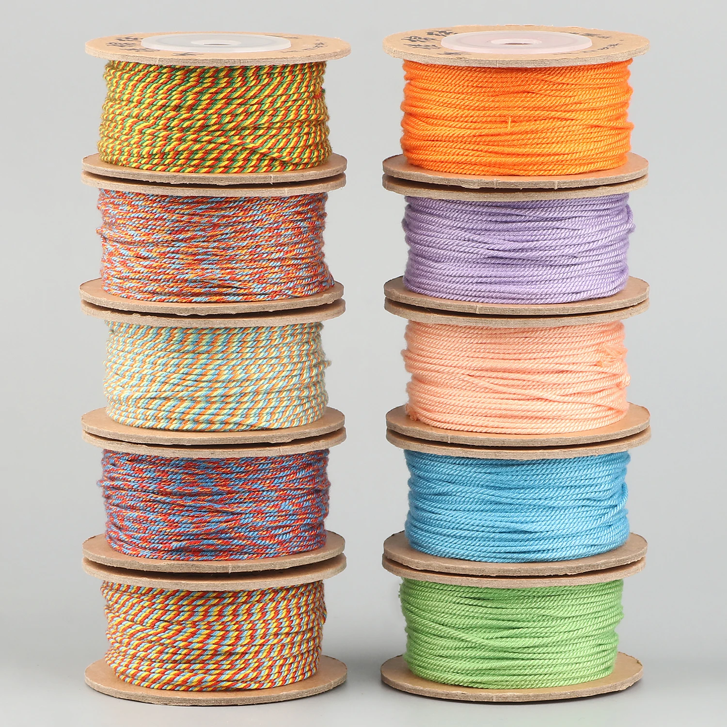 20 метров/рулон 1 мм многоцветный веревочный браслет тканый Веревка ювелирные