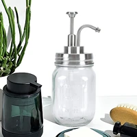 stainless steel liquid soap dispenser press head lotion pump bottle nozzle dispenser replacement jar tube soap dispenser cover