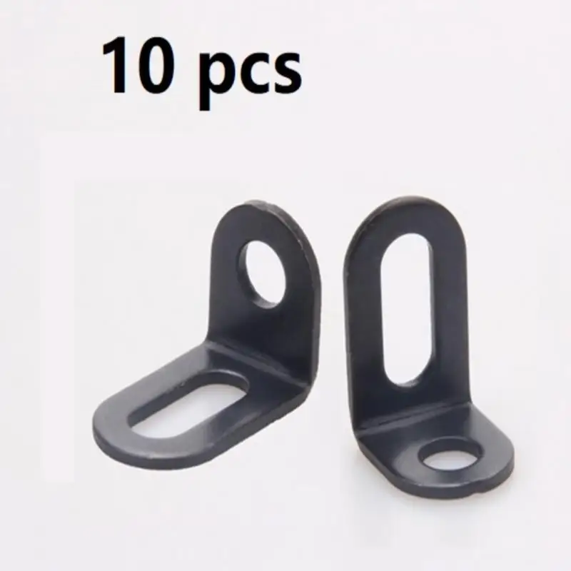 

10 PCS Lot Corner Bracket Adjustable, Iron Metal L Shape Right Angel Brace For Shelf Support, Board Connect Etc