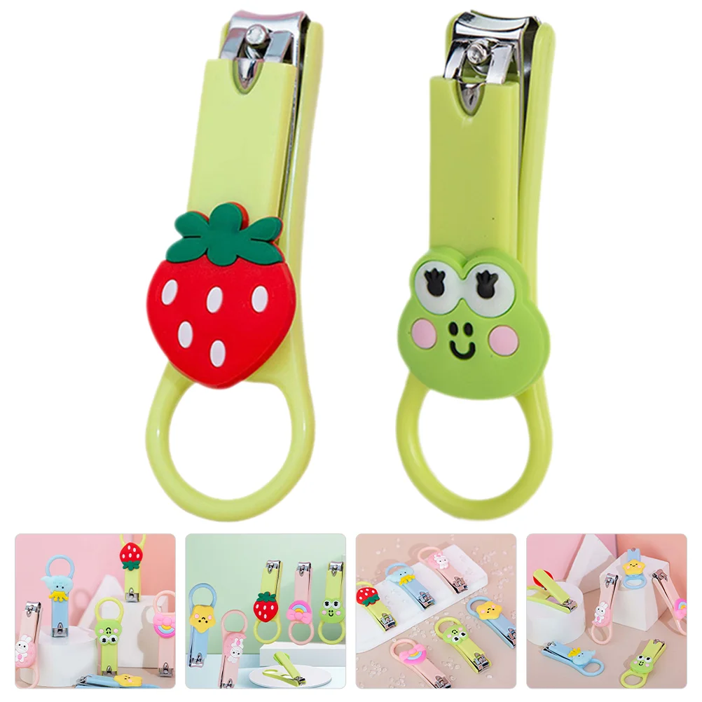 

2pcs Baby Nail Clippers Fold-up Newborn Nail Trimmers Toddler Nail Care Tools