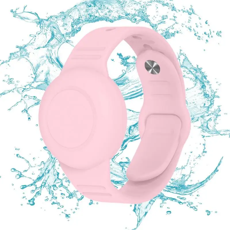 Kids Tracker Bracelet 22.3cm Long Soft Adjustable GPS Tracker Holder Watch Bracelet Cute Watch Band Design Waterproof Anti-Lost