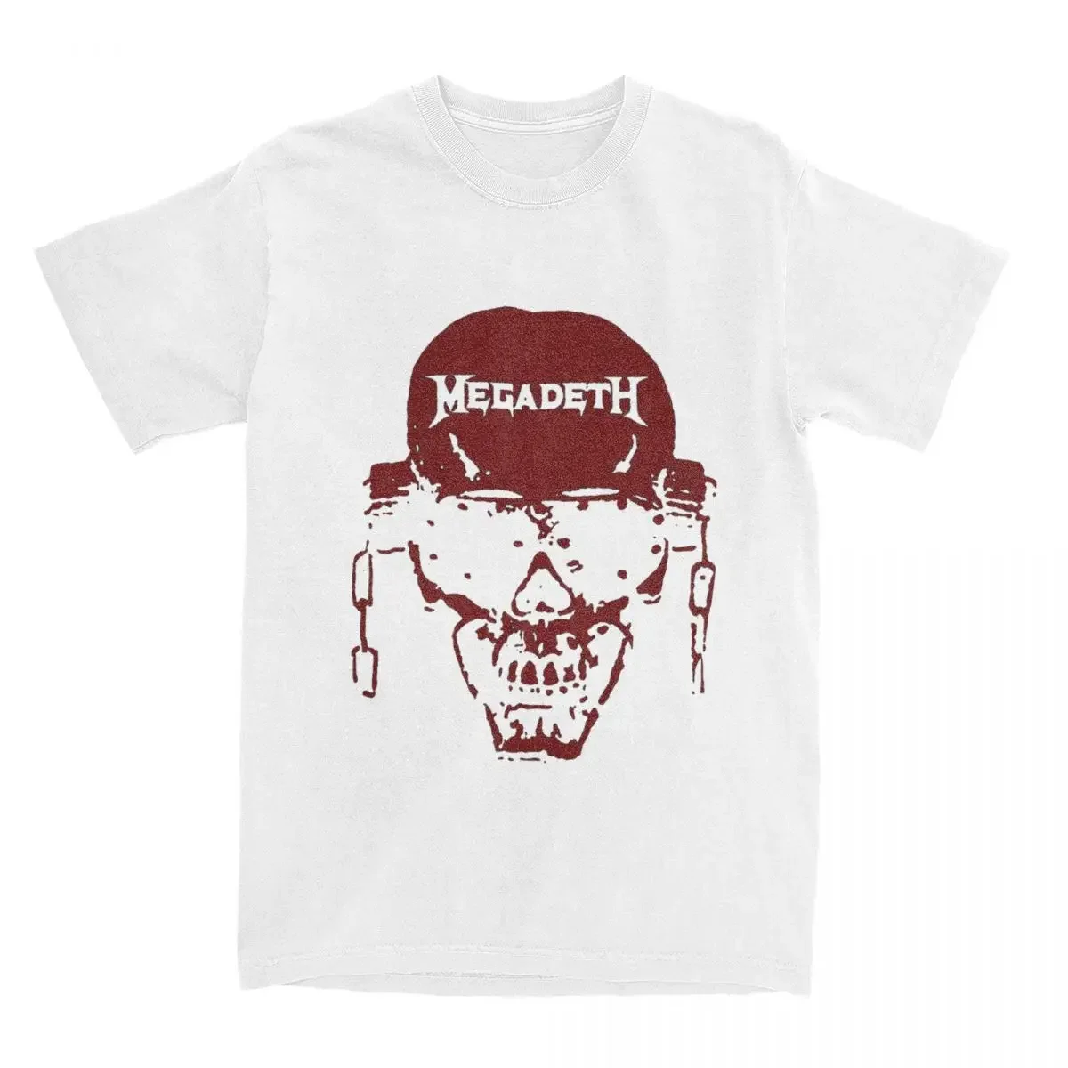 Футболка Мужская/женская с надписью World Botak MEGADETHs Rock металлическим ремешком