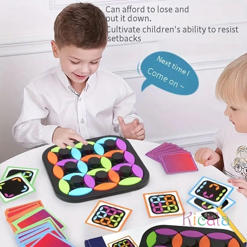 Вращающаяся головоломка с разноцветными листьями - интерактивная игра для