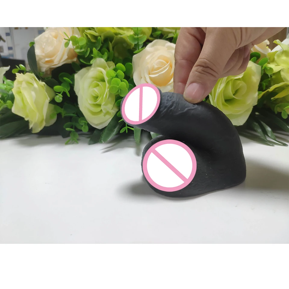 Ультрамягкий реалистичный короткий маленький фаллоимитатор Packer мужской