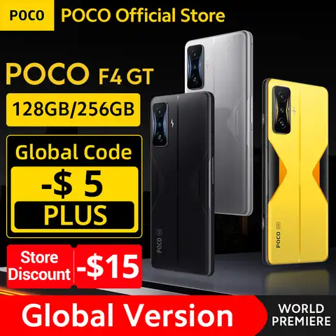 Смартфон POCO F4 GT, восемь ядер, экран Snapdragon 8 Gen 1, 120 Гц