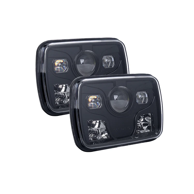 Высококачественные квадратные фары Cr ee 5x7 'для грузовиков, 80 Вт, Лучшая цена, прямоугольная проекционная фара для Jeep Высококачественные квадратные фары Cr ee 5x7 'для грузовиков, 80 Вт, Лучшая цена, прямоугольная проекционная фара для Jeep