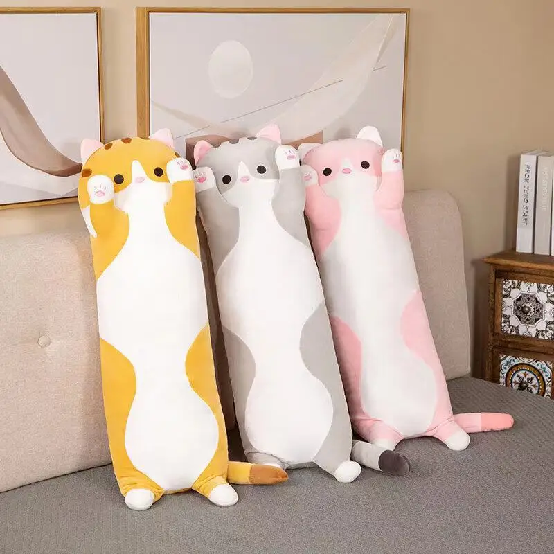 

2022 Wholesale New Cute Creative Long Soft Toys Office Break Nap Sleeping Pillow Cushion Stuffed Gift Doll For Children