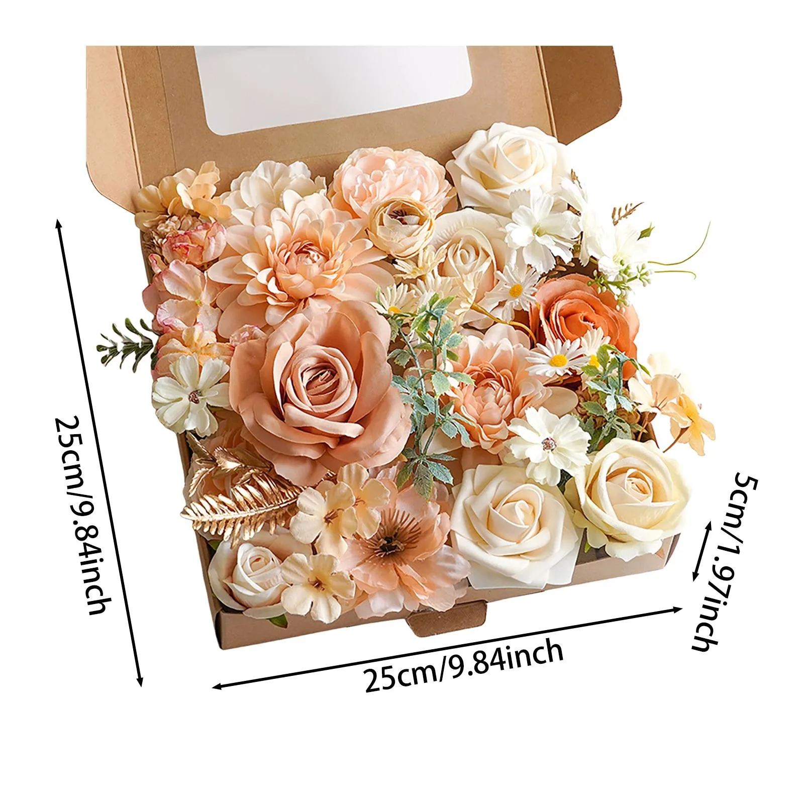 Комбинированные цветы смешанные шелковые розы подарки на день Святого Валентина